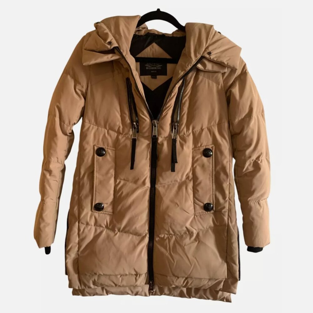 Bosideng Jacket with Hood Women's Winter Coat Size Small Beige